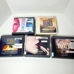 Lot of 5 Audiobooks on CDs Fiction Ex Library